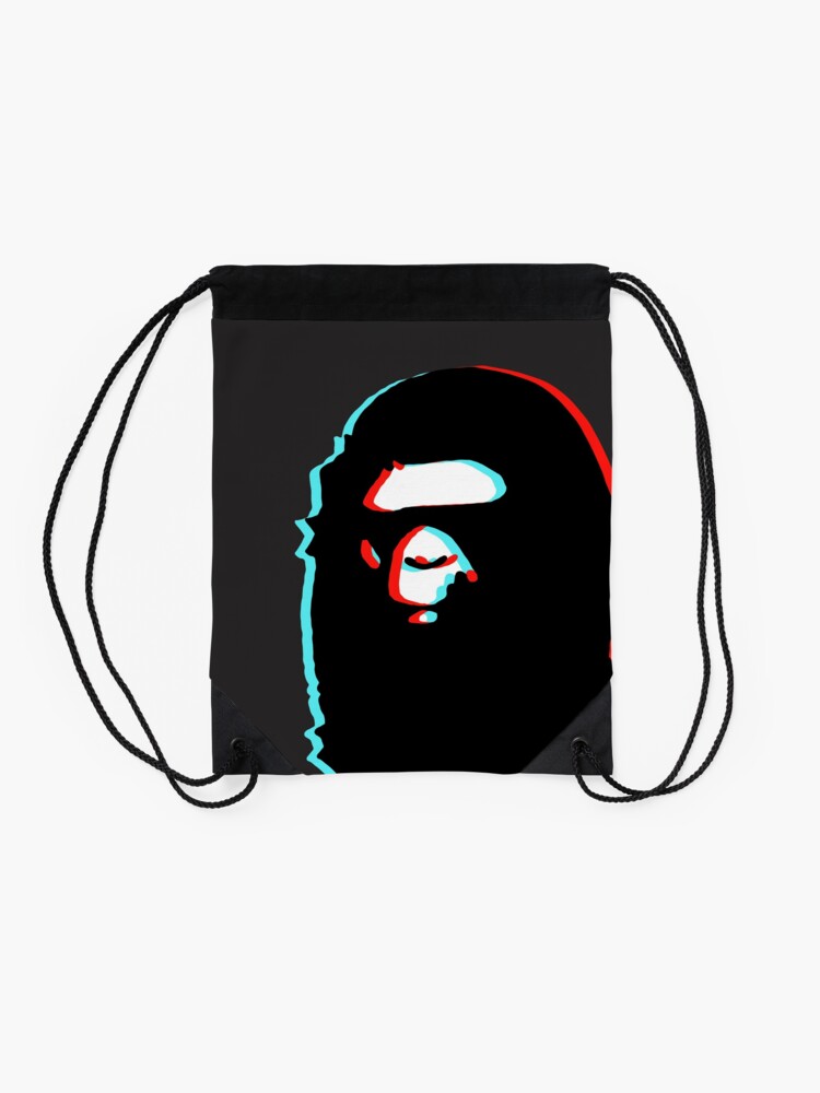 Alternate view of trippy bape Drawstring Bag