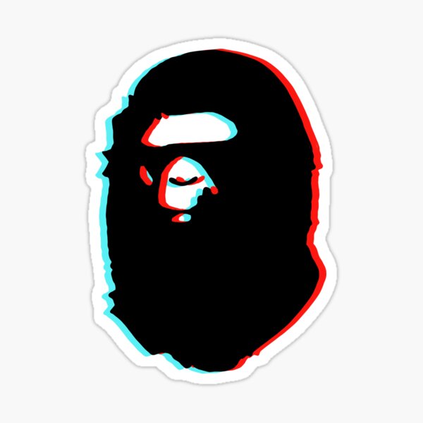 trippy bape Sticker