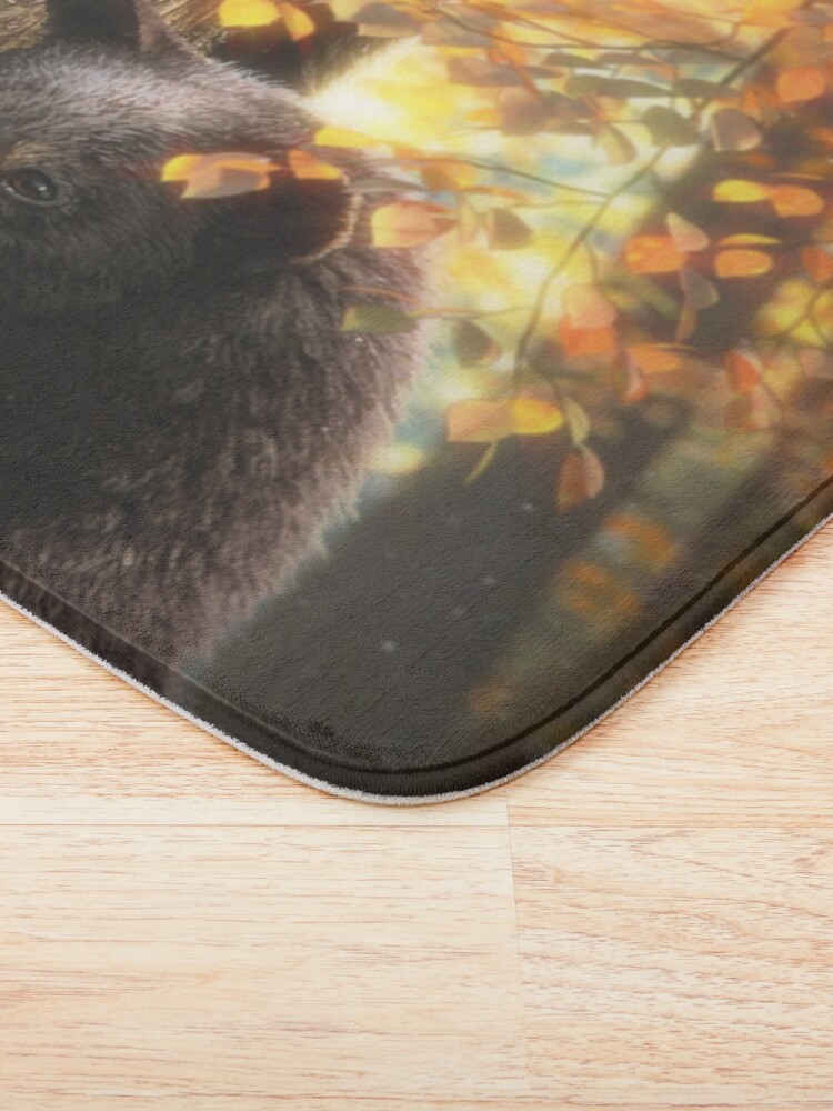 Thumbnail 3 of 6, Bath Mat, Black Bears designed and sold by David Penfound.