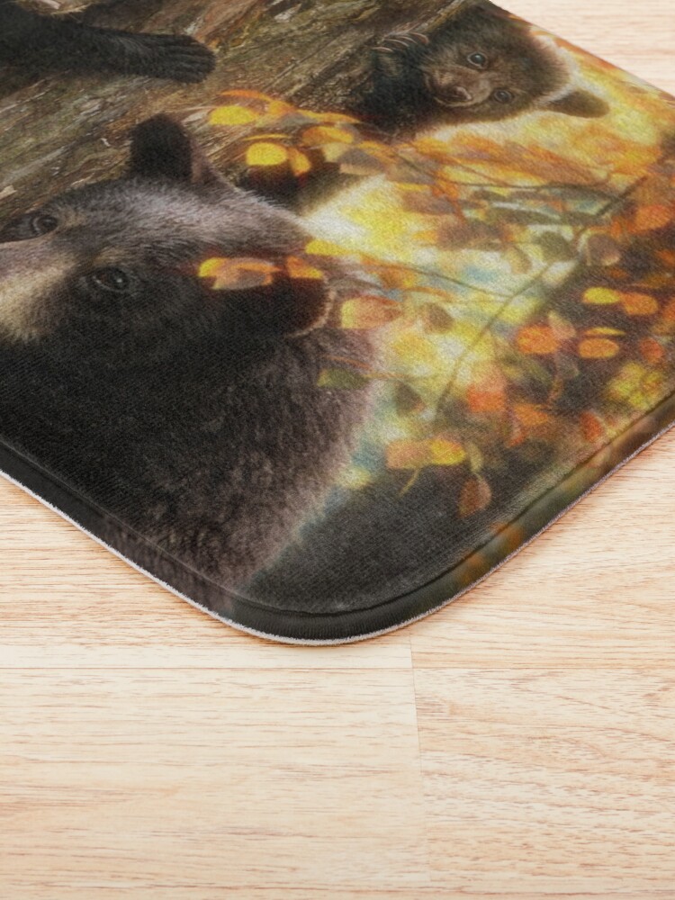 Alternate view of Black Bears Bath Mat