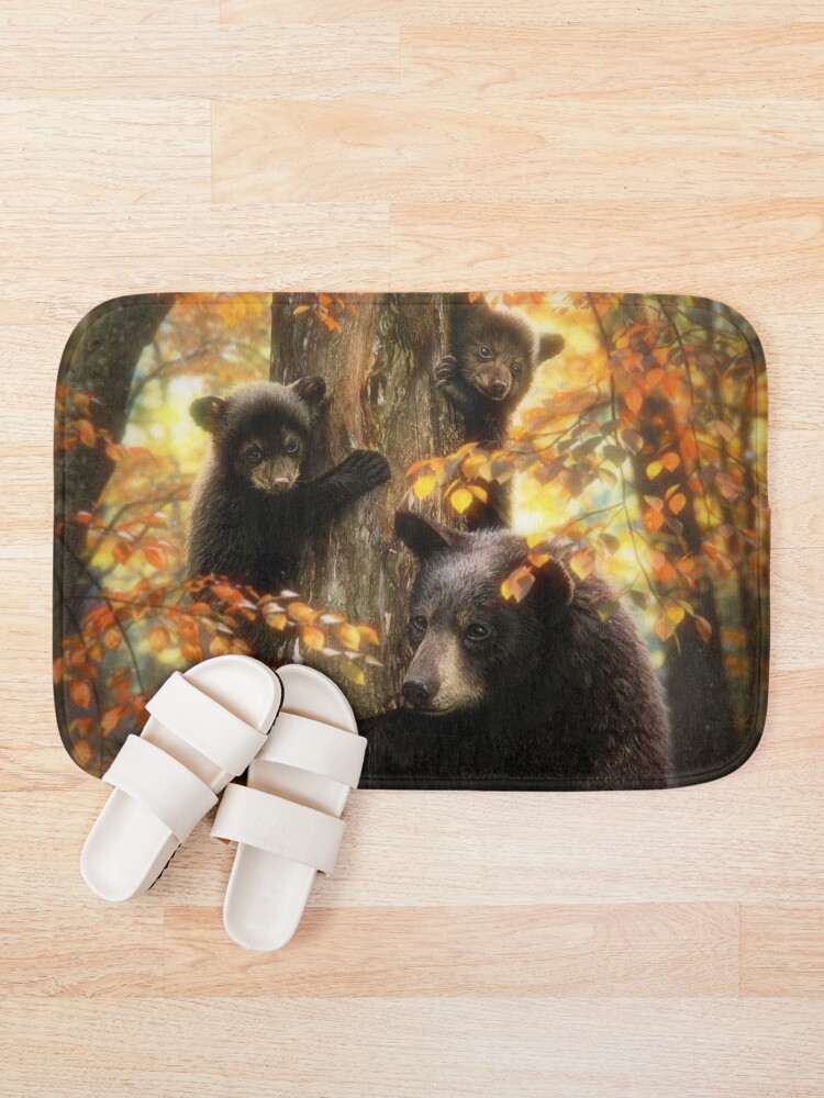 Alternate view of Black Bears Bath Mat