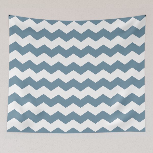 Item preview, Slate Gray Large Scale Chevron Print designed and sold by itsjensworld.
