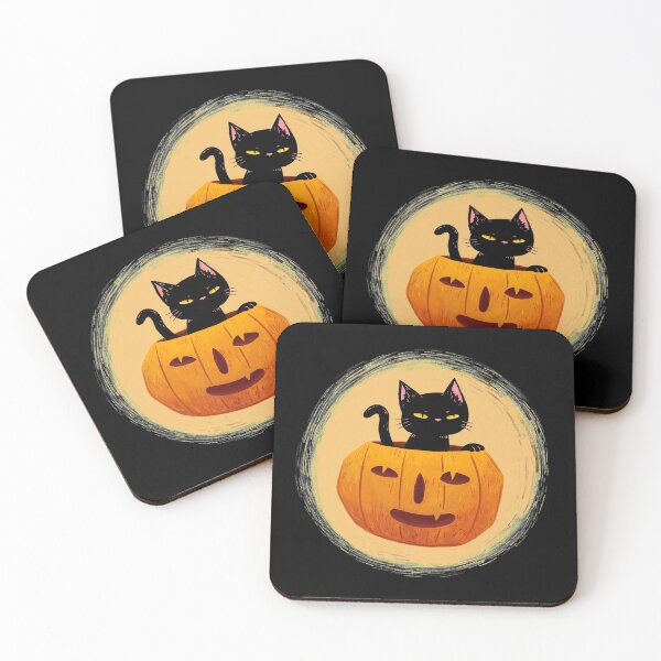 Item preview, Trick or treat pumpkin kitty designed and sold by IsabelleWoody.