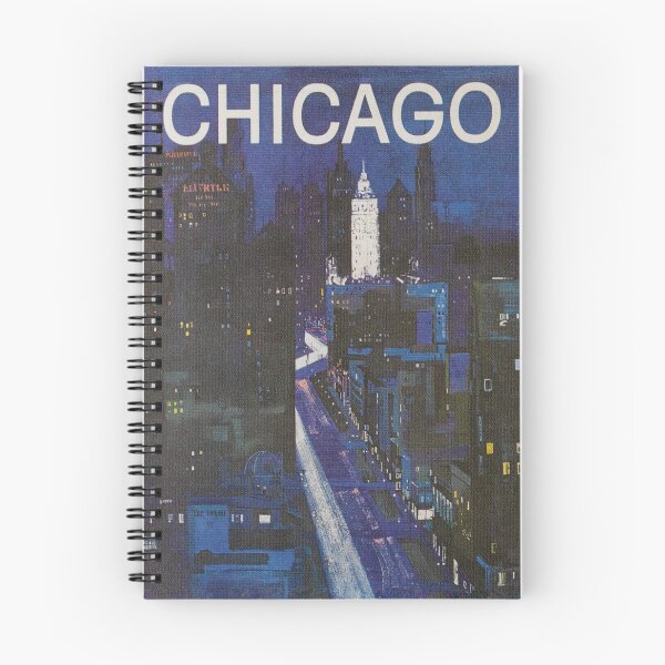 Item preview, Chicago Vintage Travel Poster designed and sold by vintagevivian.