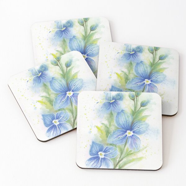 Item preview, Veronica Blue Flower Watercolor designed and sold by IvaW.