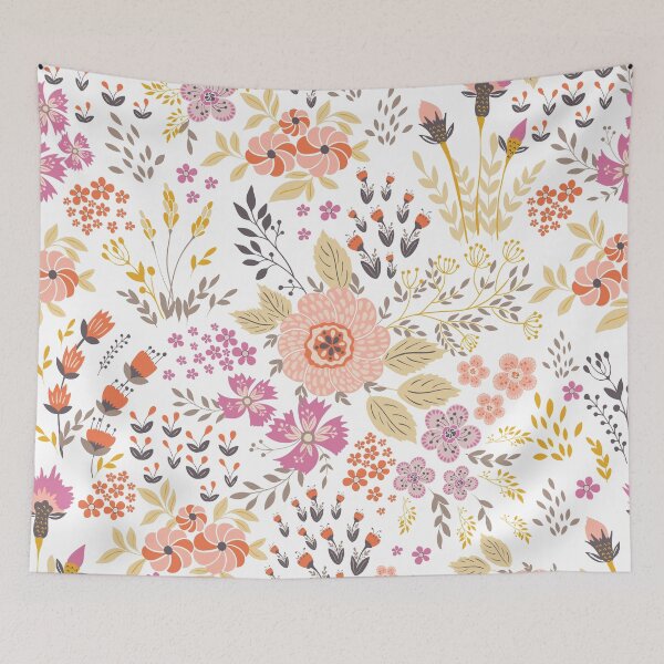 Item preview, Small colorful flowers print designed and sold by Jenmag.