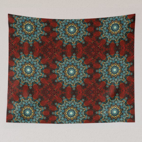 Item preview, Mandala Rouge, Fall Collection 2019, abstract motif, by Bennydoscope designed and sold by Bennydoscope.