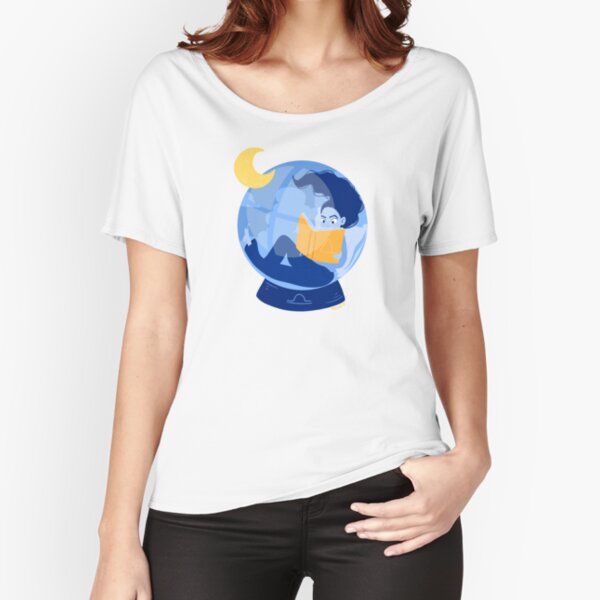 Moonlight reading T-shirt coupe relax