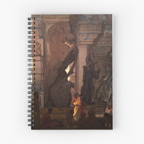 Item preview, Great Temple in Madurai by Yoshida Hiroshi designed and sold by ArtExpression.
