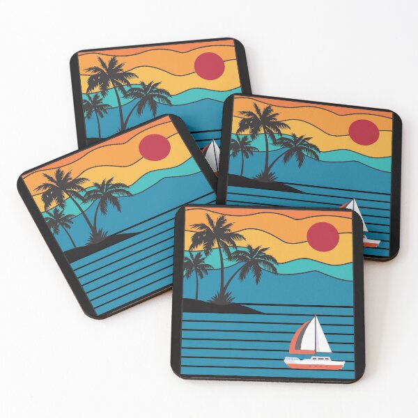 Item preview, Vintage Retro Sailboat 80s 70s Style Sailing Boat Captain designed and sold by mrsmitful.