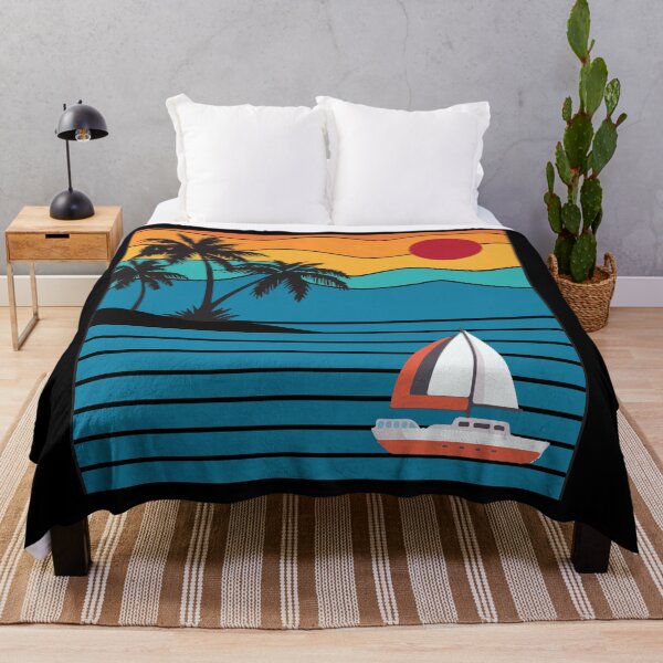 Item preview, Vintage Retro Sailboat 80s 70s Style Sailing Boat Captain designed and sold by mrsmitful.