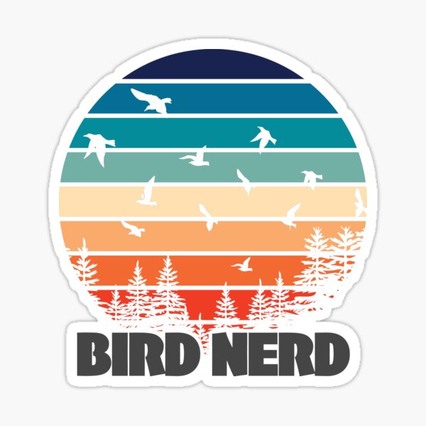 Item preview, Bird Nerd Retro Vintage designed and sold by kudostees.