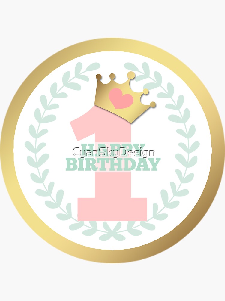 Birthday Princess, Birthday Girl, Happy Birthday,' Sticker | Spreadshirt