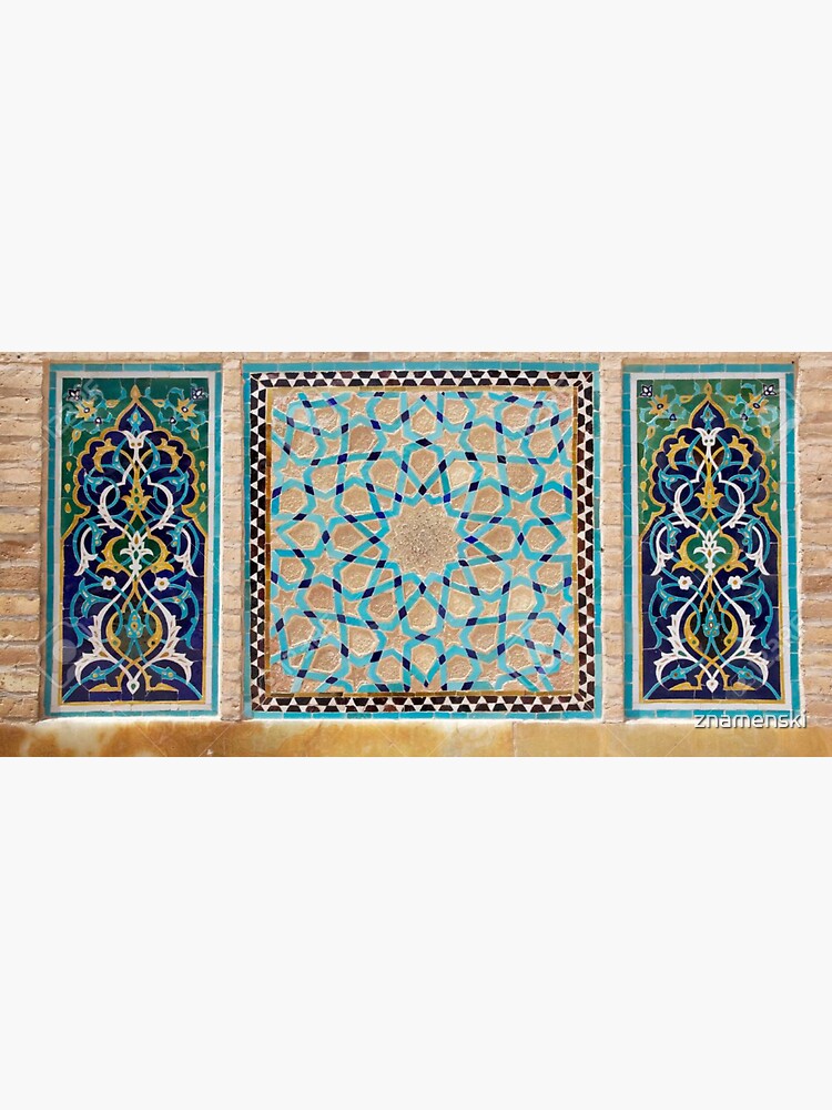 Details of the mosaic at the Jame Mosque of Yazd by znamenski
