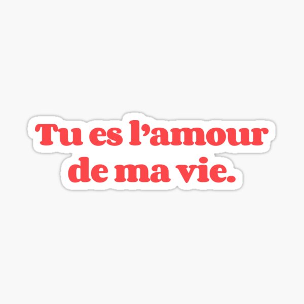 Le Coup De Foudre Love At First Site Sticker By Scoopivich Redbubble