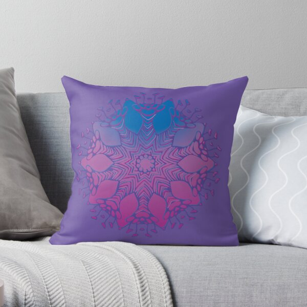 Abstract Flowerhead 16 Throw Pillow