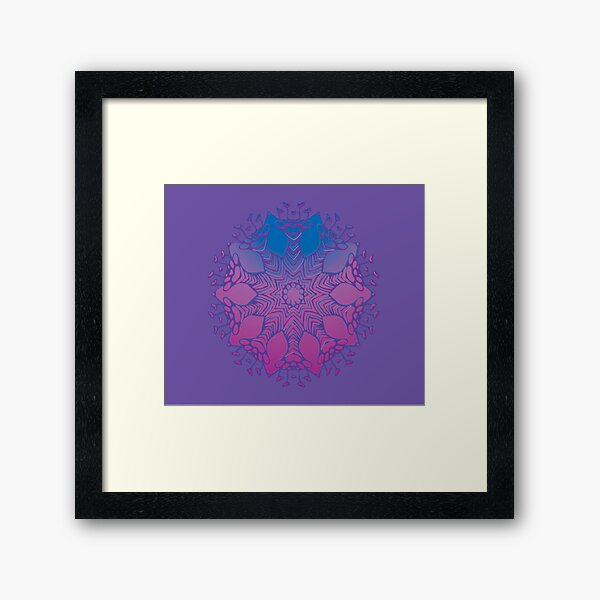 Abstract Flowerhead 16 Framed Art Print
