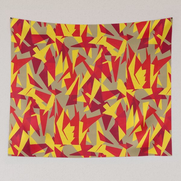 Item preview,  Shapes in space in yellow and red designed and sold by walterfest.