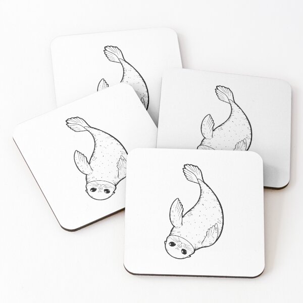 Item preview, Cute Couch Potato Seals designed and sold by ZaryaKiqo.