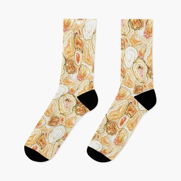Item preview, Fall Geode Crystal Watercolor Pattern Orange, Pink, Gold, Yellow designed and sold by Eleanor Rhinehart.