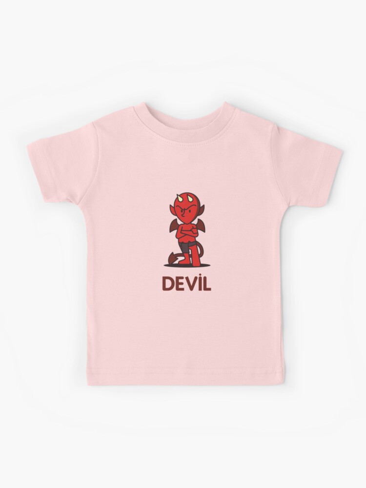 Pink and red devil sales shirt