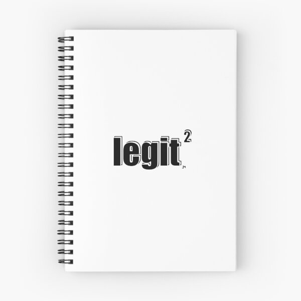 Item preview, "Legit Squared" T-Shirt and Product design. Black text with white outline and transparent background. designed and sold by JohnnyMyass.