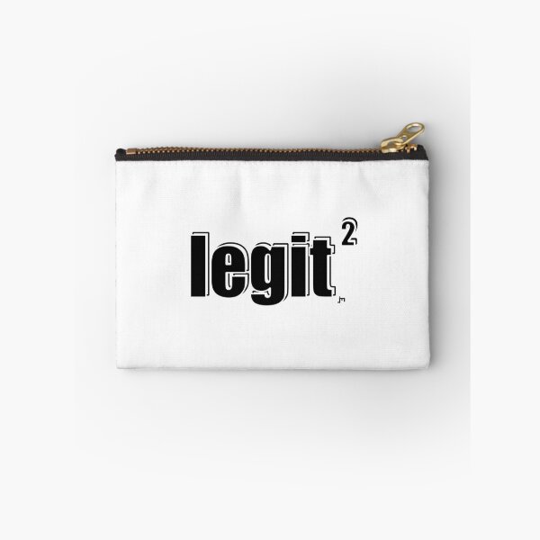 Item preview, "Legit Squared" T-Shirt and Product design. Black text with white outline and transparent background. designed and sold by JohnnyMyass.