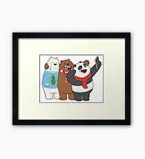 We Bare Bears Framed Print