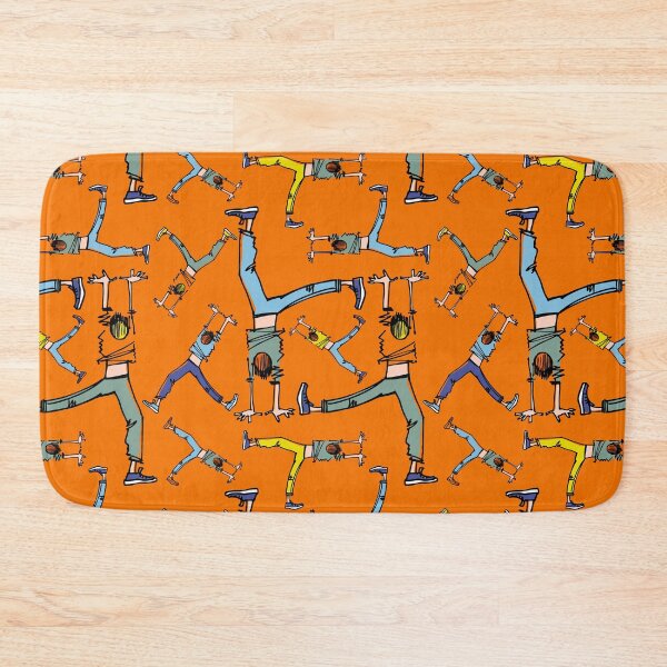 Item preview, Upside down pattern in orange designed and sold by Irina Ivanova.