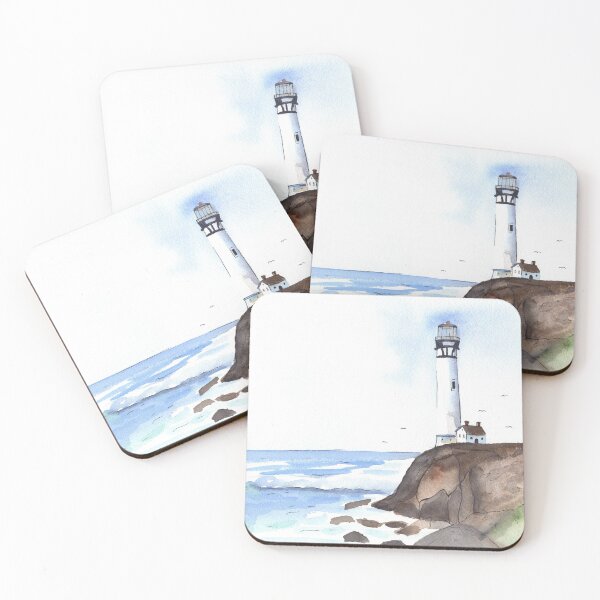 Item preview, Lighthouse Watercolor and Ink Painting designed and sold by Sandra Connelly.
