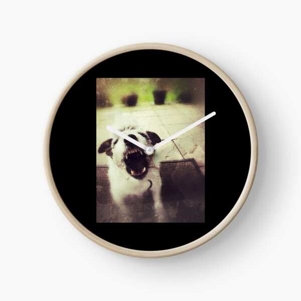 Angry Jack Russell Clock