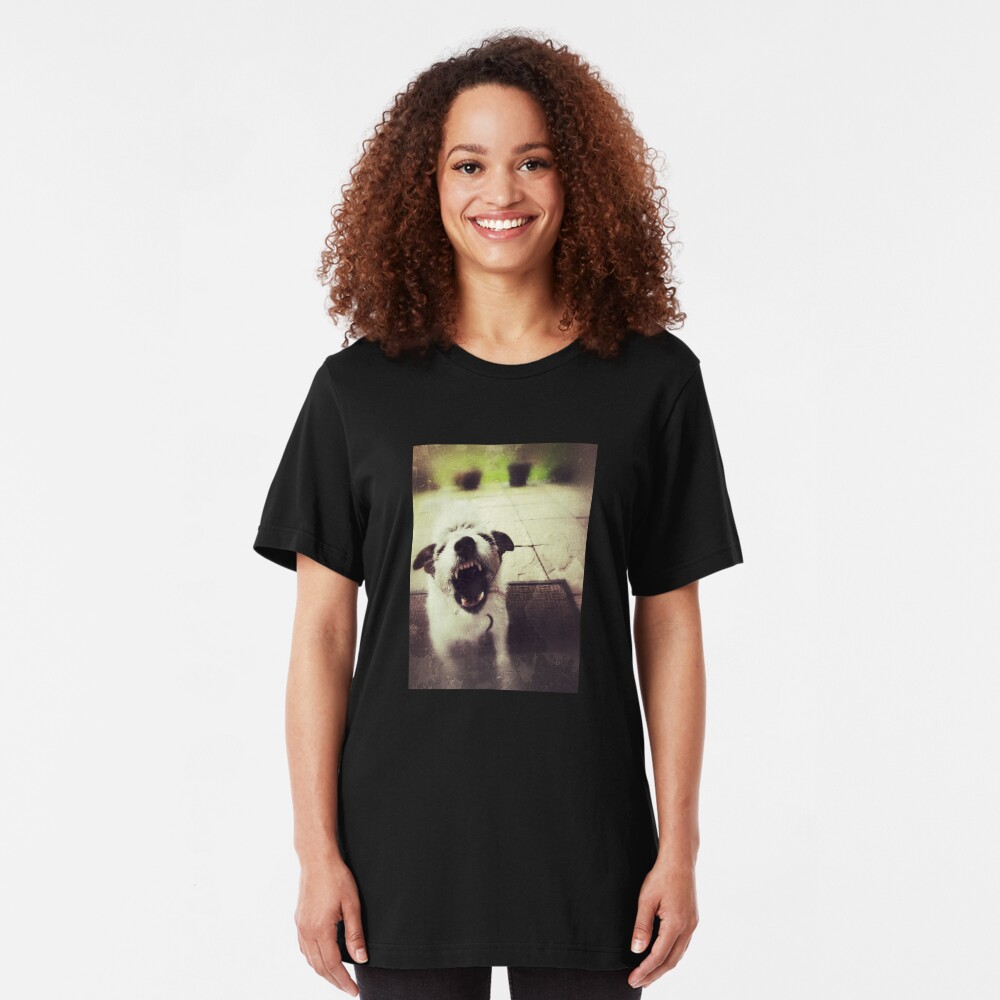 Angry Jack Russell Slim Fit T-Shirt