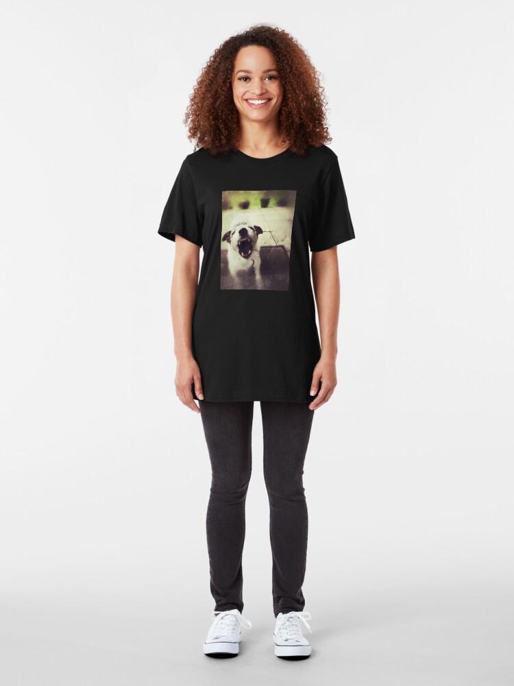 Alternate view of Angry Jack Russell Slim Fit T-Shirt