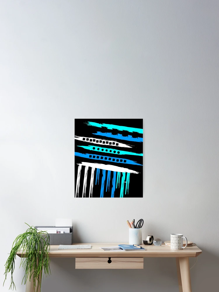 Thumbnail 2 of 3, Poster, Jyrac2-blues designed and sold by LM85.