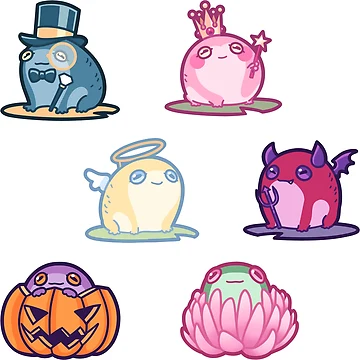 Artwork thumbnail, Mini Frog Set by Kaninchenbau