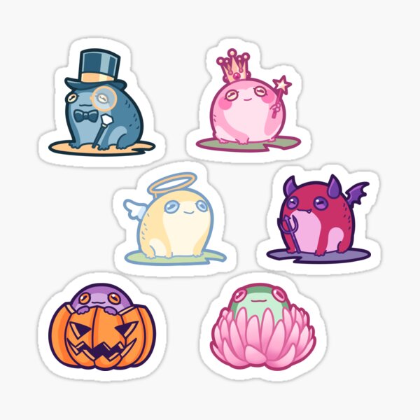 Mini Frog Set Sticker