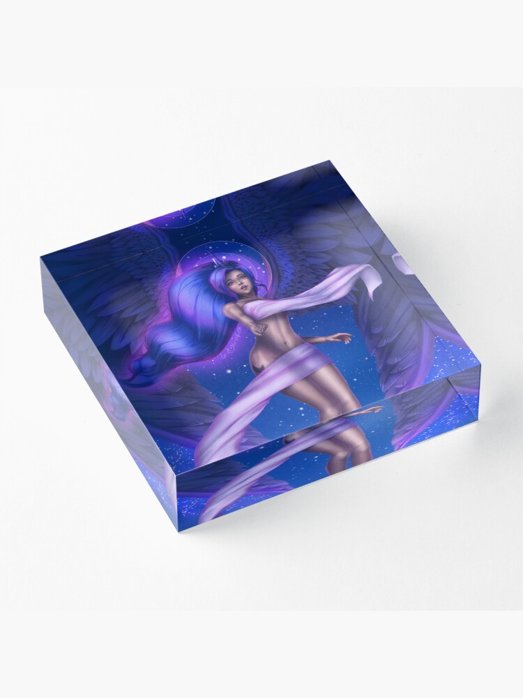 Alternate view of Moon Goddess Acrylic Block