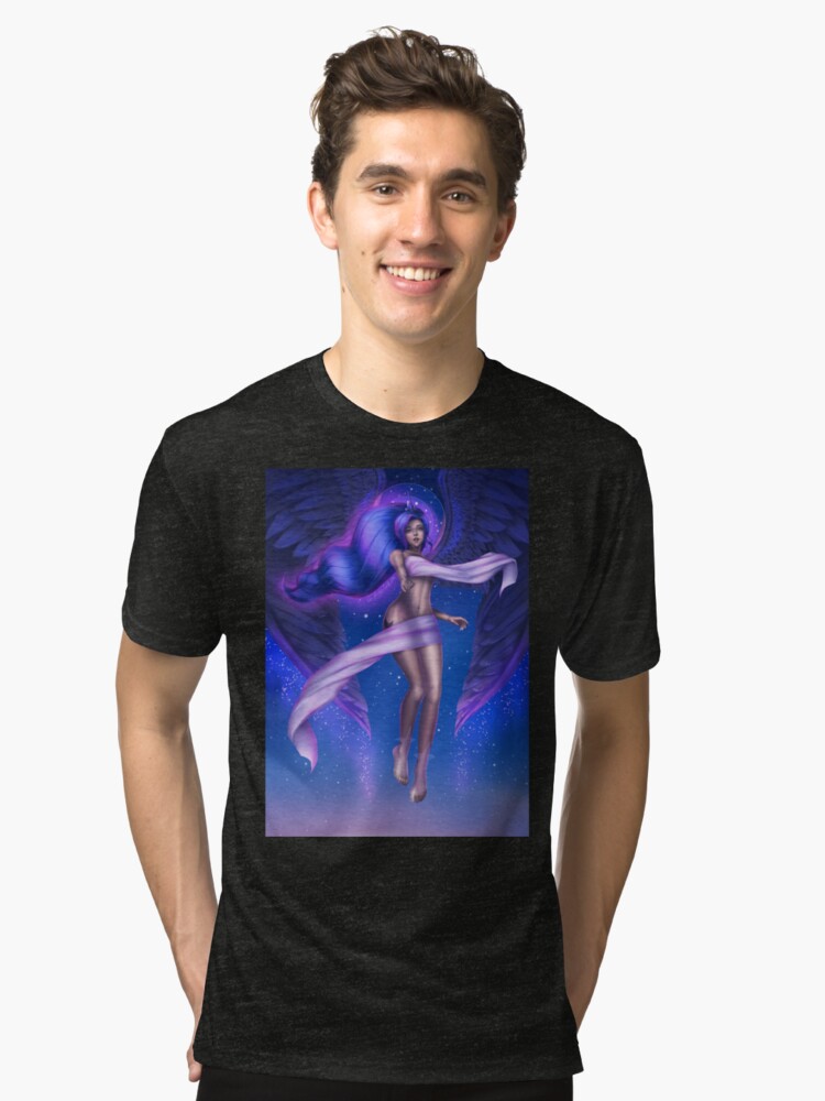 Alternate view of Moon Goddess Tri-blend T-Shirt