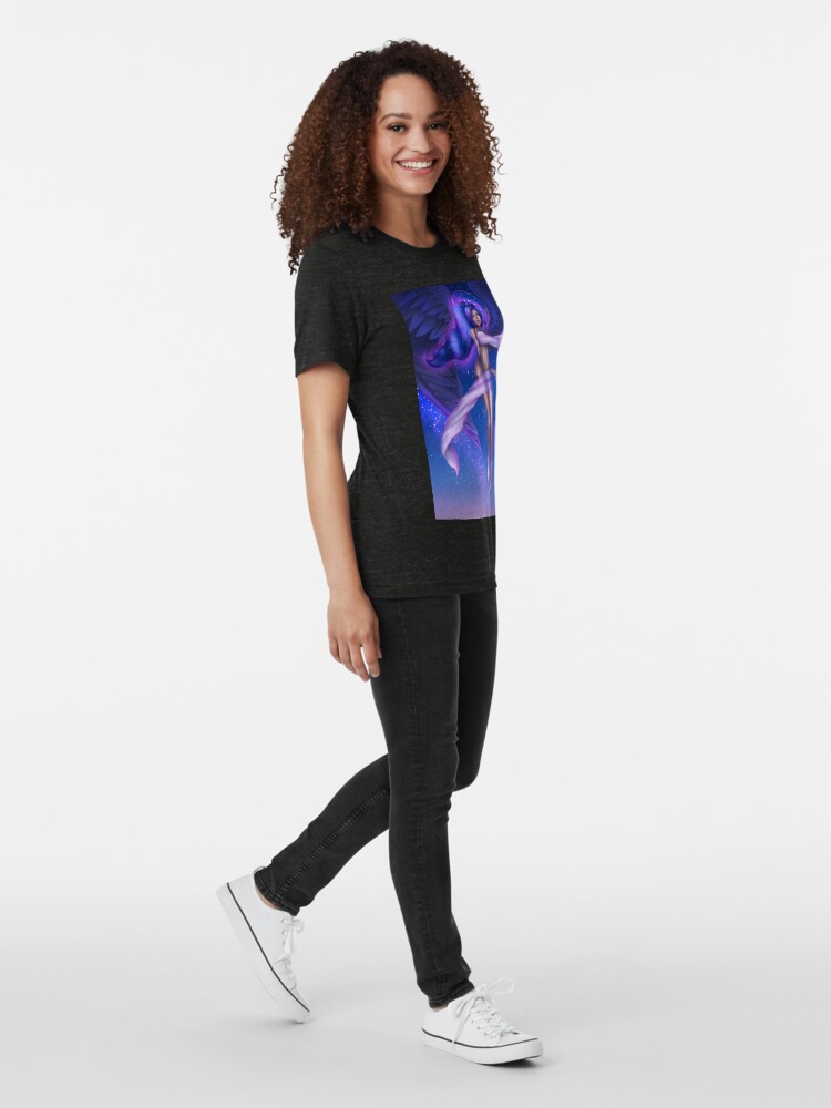 Alternate view of Moon Goddess Tri-blend T-Shirt