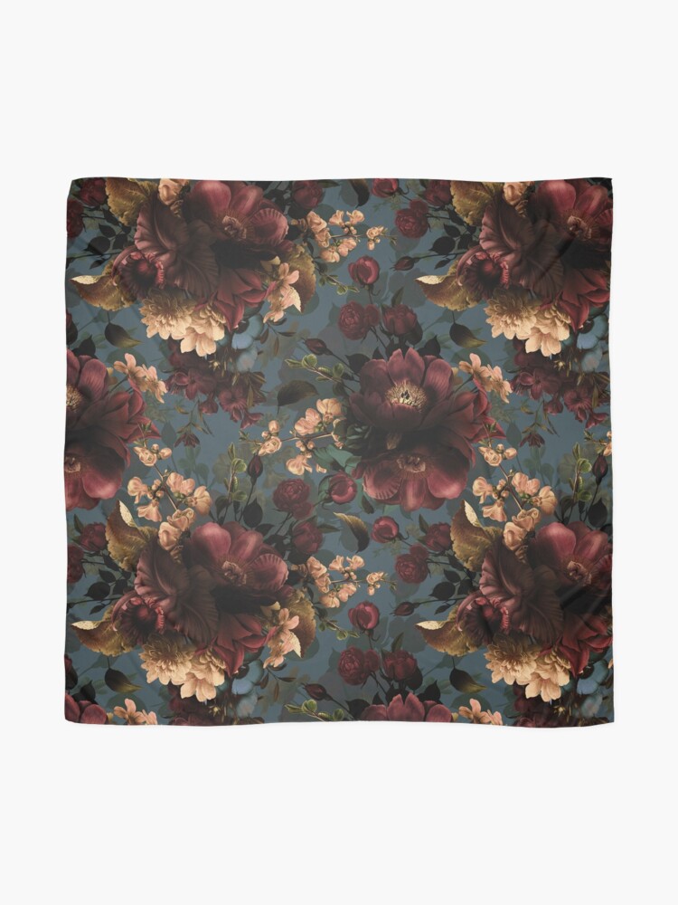 Alternate view of Moody florals - Mystic Night 10 Scarf