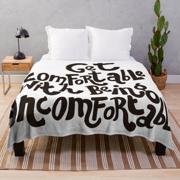 Item preview, Get comfortable with being uncomfortable - inspiring fitness quotes motivational designed and sold by sanscribes.