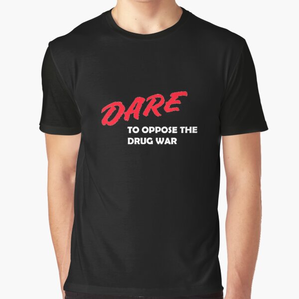 D.A.R.E ANTI DRUGS VIOLENCE T-SHIRT unisex white slogan S-3XL