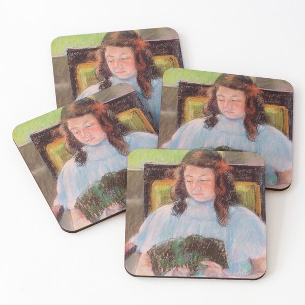 Item preview,  Young reading girl  (1844-1926), 1908  Mary Cassatt designed and sold by Vintage Designs +.