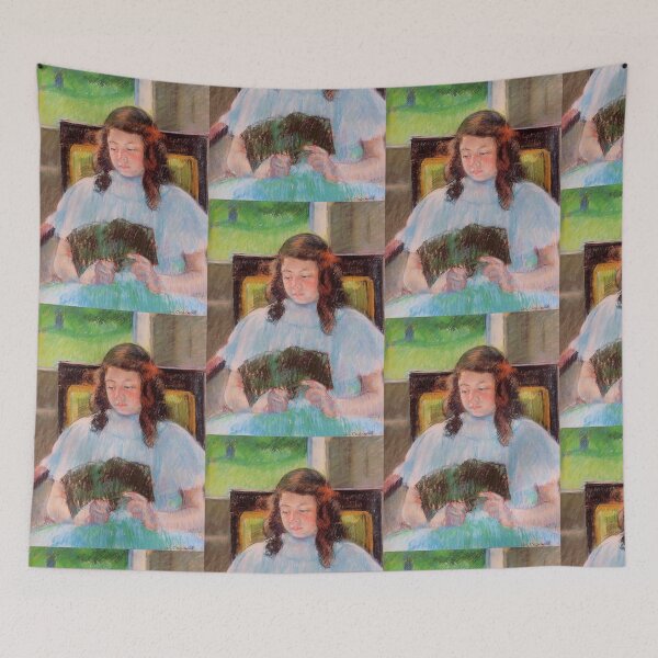 Item preview,  Young reading girl  (1844-1926), 1908  Mary Cassatt designed and sold by Vintage Designs +.