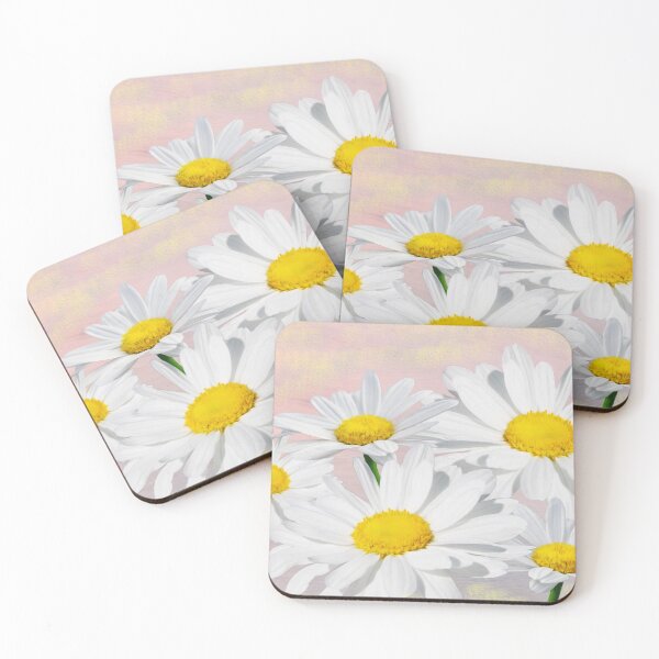 Item preview, White and Yellow Daisy Flowers designed and sold by FineArtography.