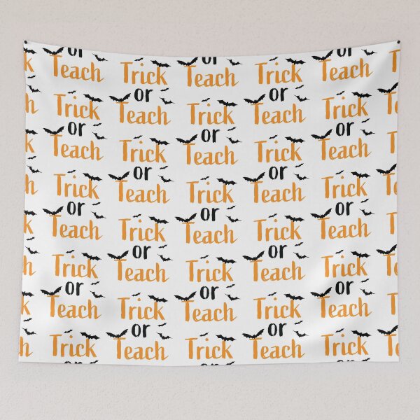 Item preview, Trick or Teach - Halloween, Christmas and Birthday Party Gift Ideas For Teachers and Students designed and sold by ASClothDesign.
