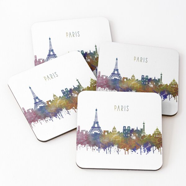 Item preview, Paris, Paris skyline, Paris France, watercolor Paris designed and sold by Rosaliartbook.
