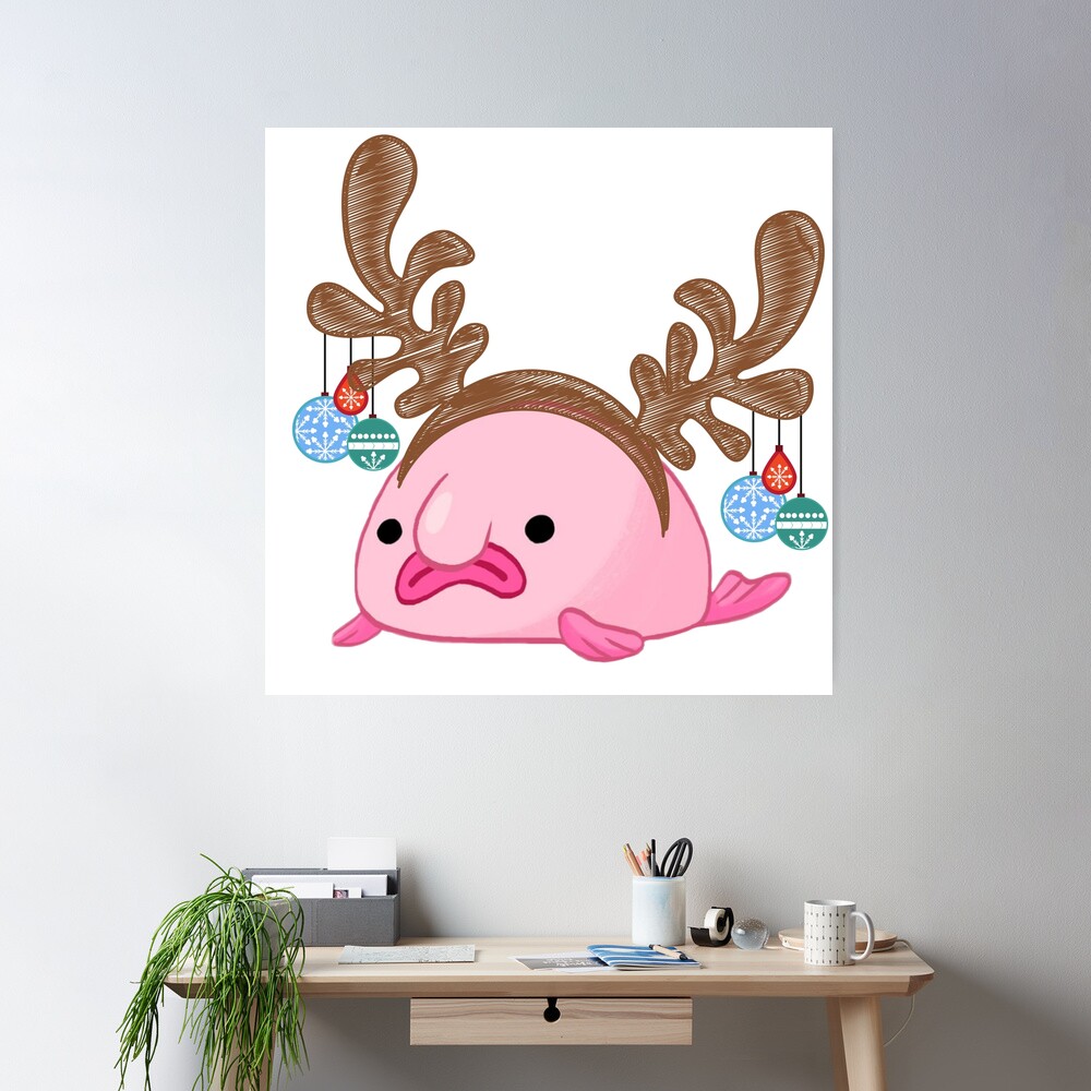 This is my happy face - blob fish Art Board Print for Sale by  BumbleBearArtUK