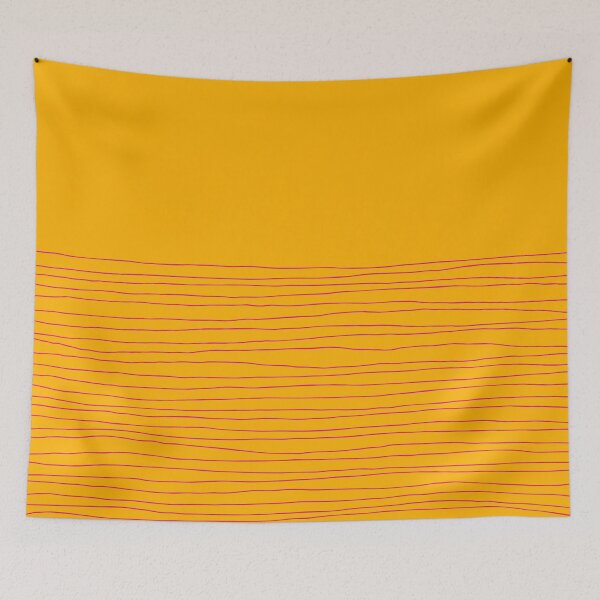 Item preview, Hand Striped Yellow Magenta designed and sold by Miss Striped.