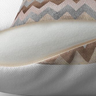 Alternate view of Copper and Blush Rose Gold Marble Chevron Pattern Floor Pillow